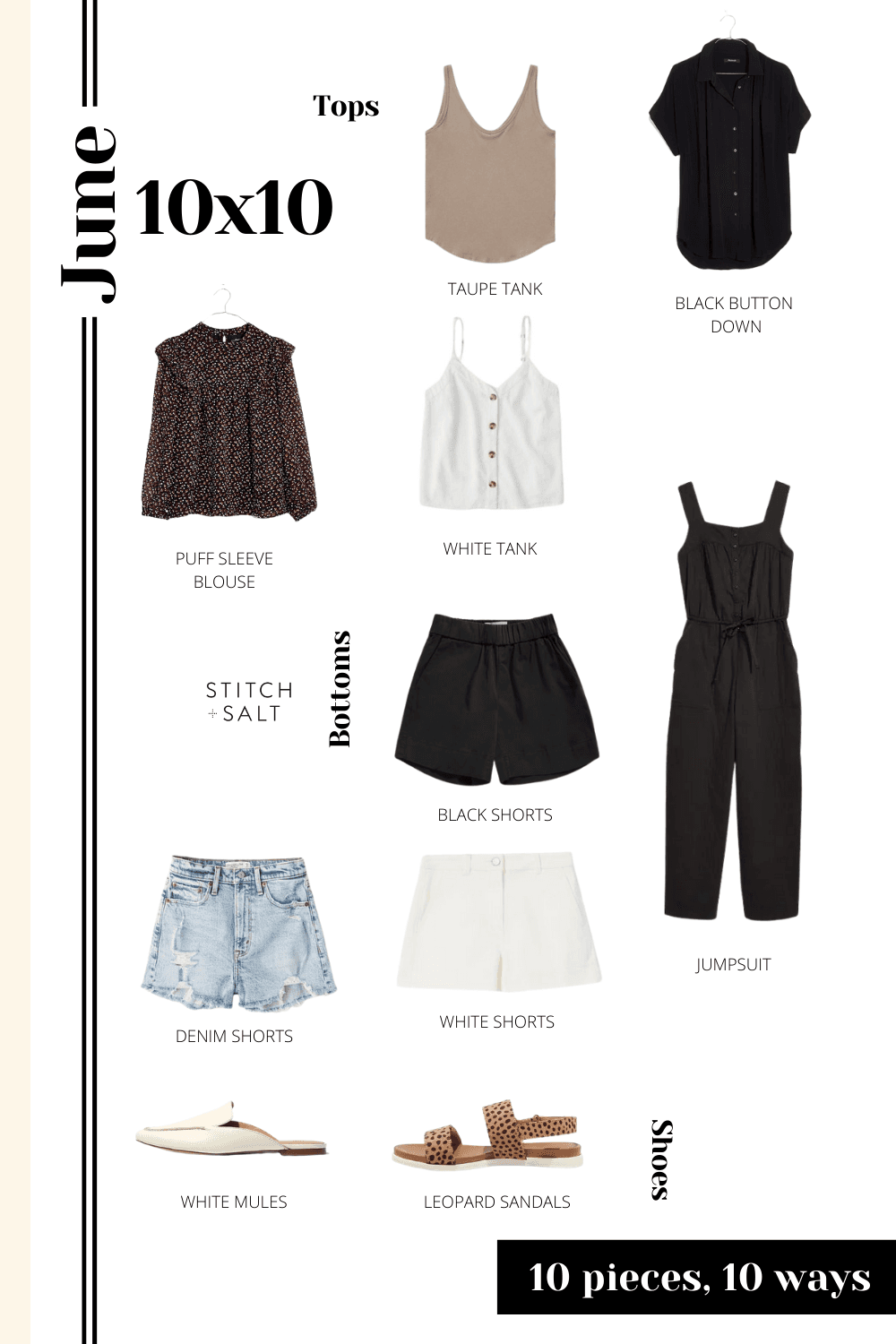 June 10×10: 10 Pieces Styled 10 Ways