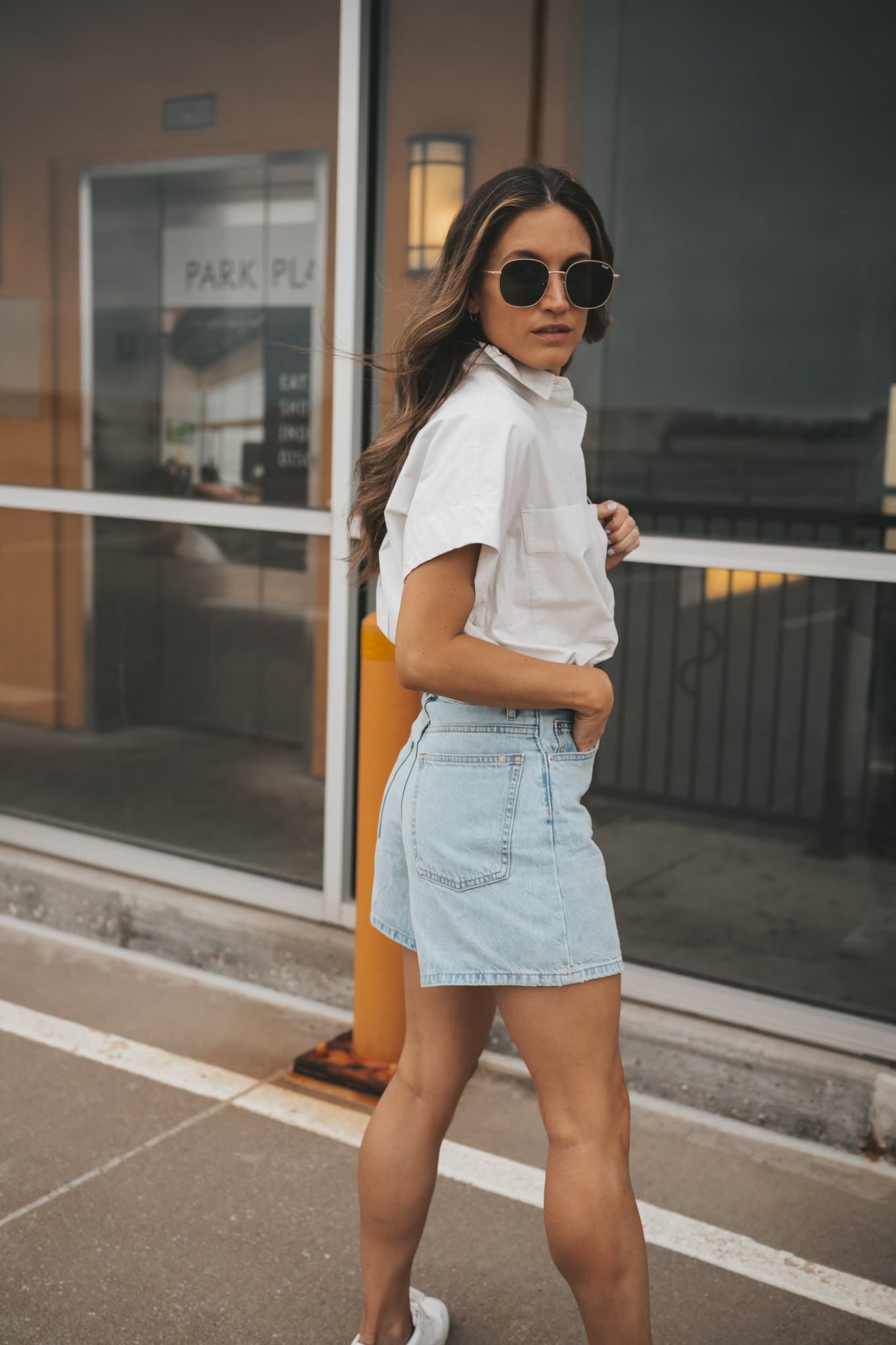 Everlane A-Line Denim Shorts Review