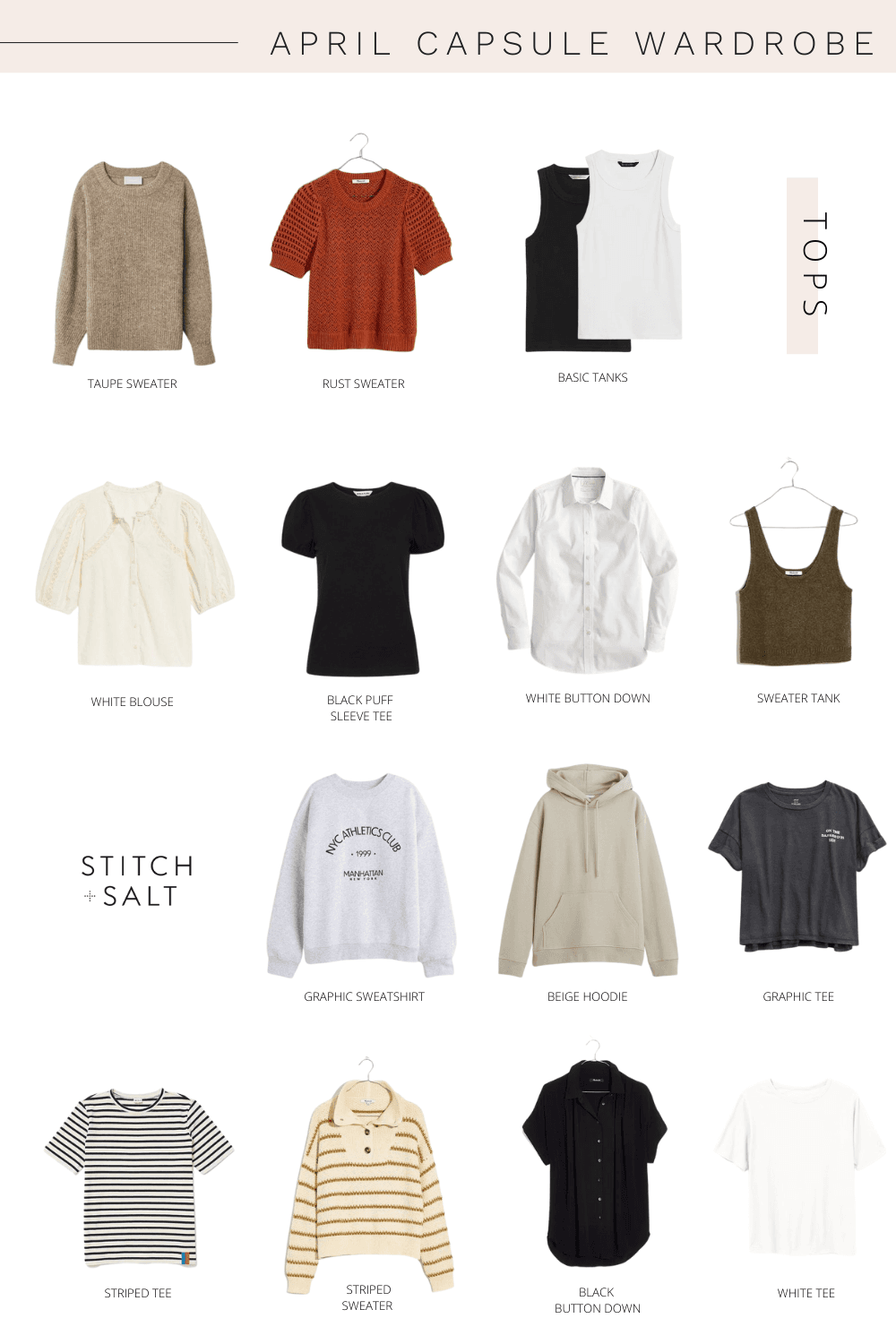 April Capsule Wardrobe