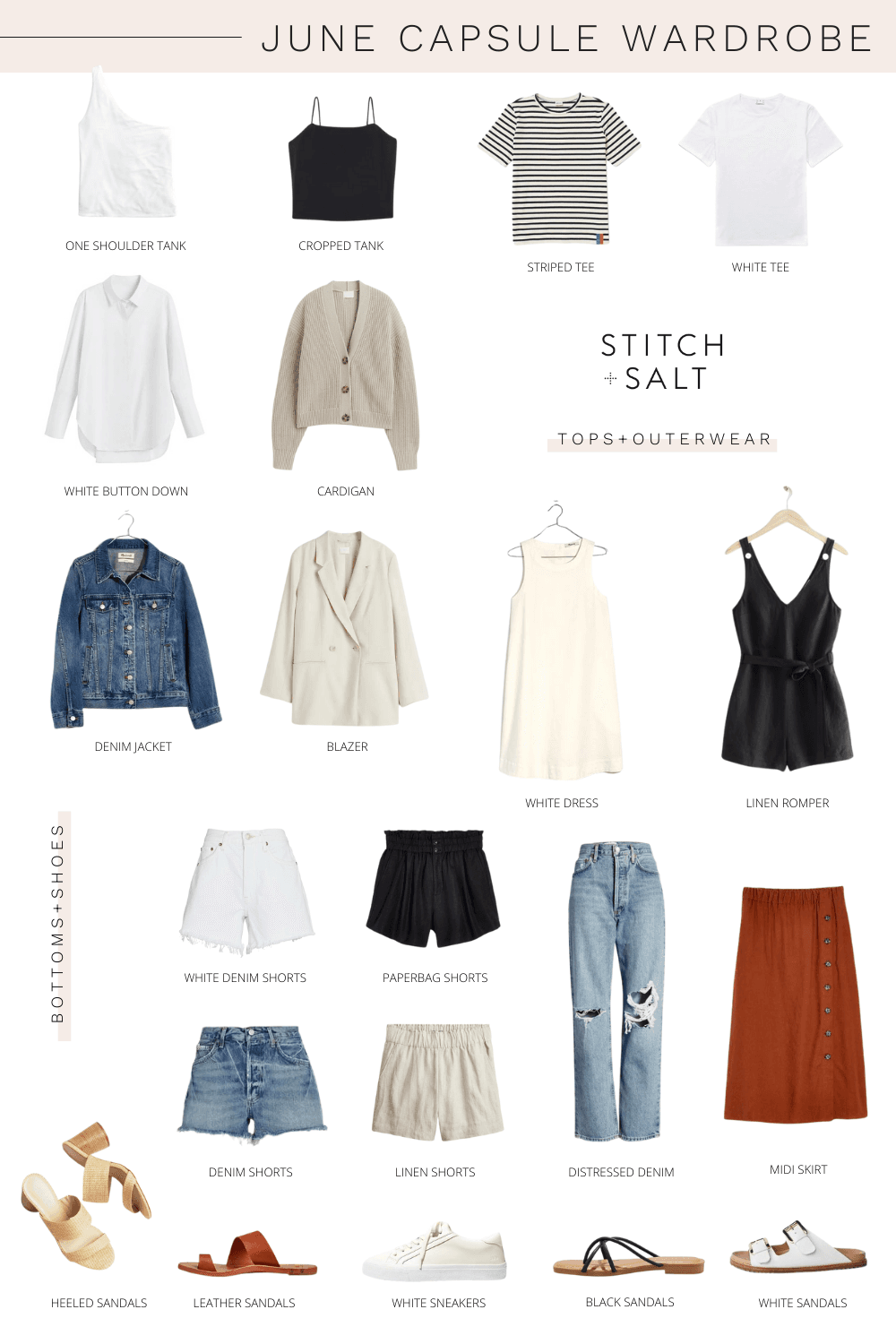 June Capsule Wardrobe + 20 Outfit Ideas