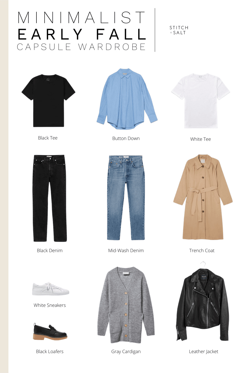 Minimalist Early Fall Capsule Wardrobe