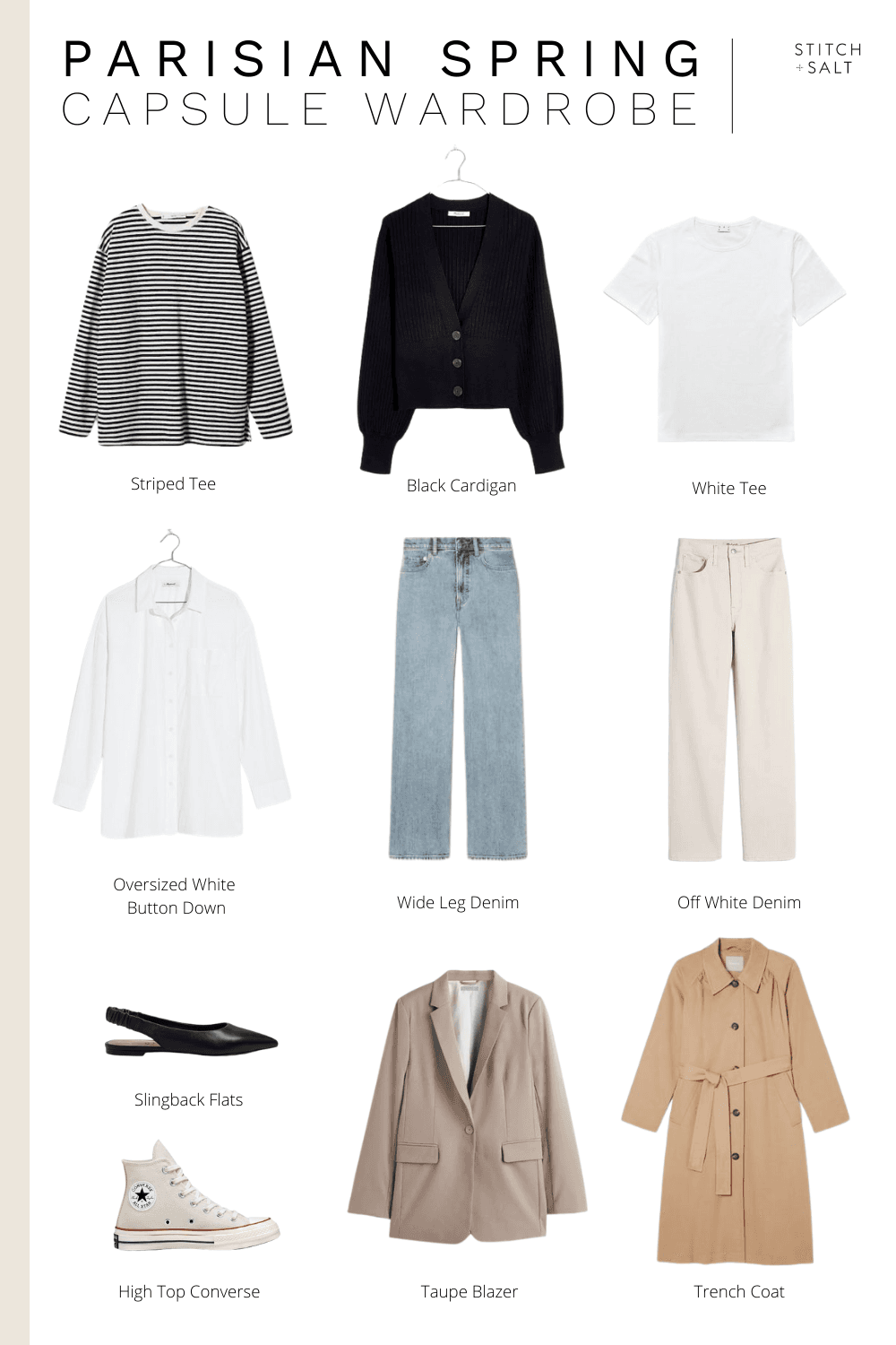 Parisian Spring Capsule Wardrobe