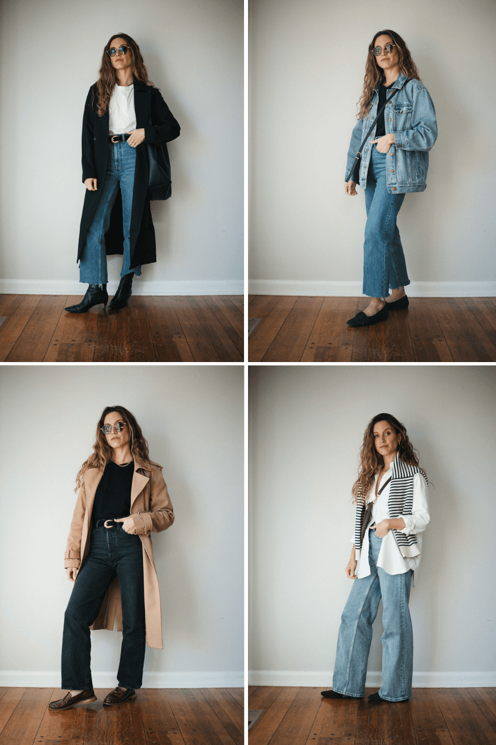 Five Spring Transitional Outfits With Jeans