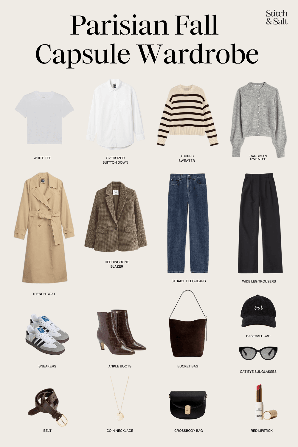 Parisian Fall Capsule Wardrobe