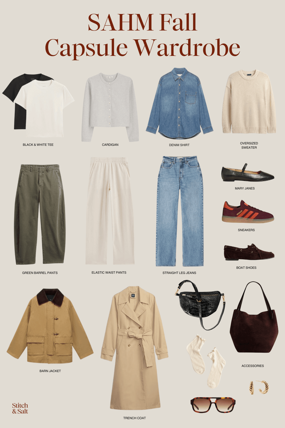 Stay-At-Home Mom Fall Capsule Wardrobe
