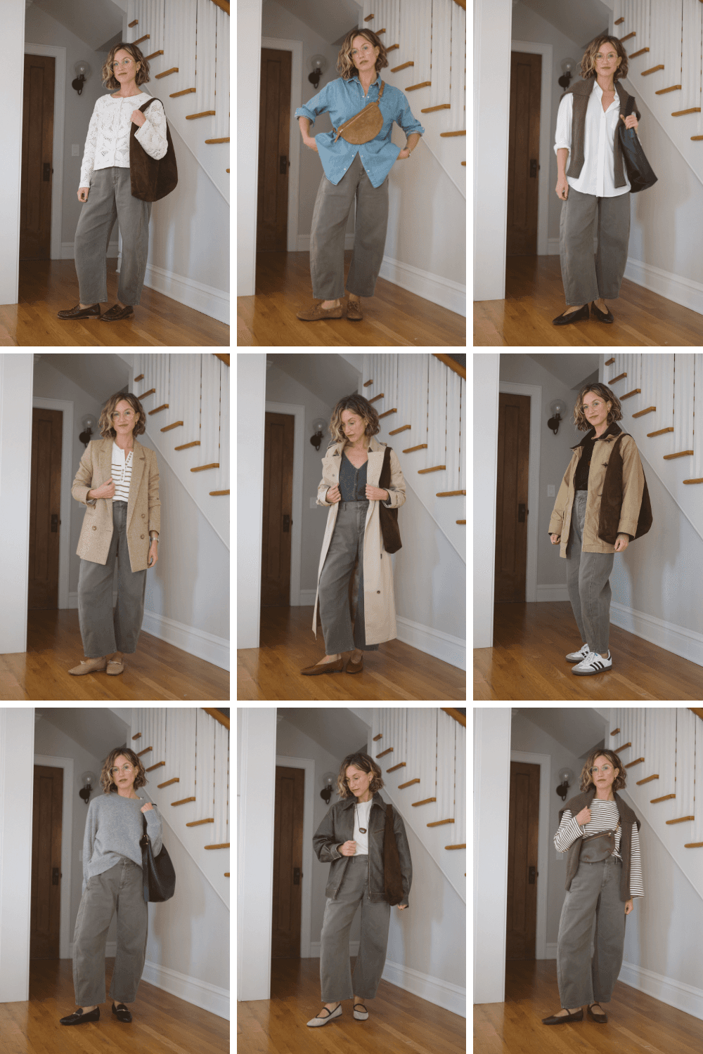 Nine Outfits With Green Pants