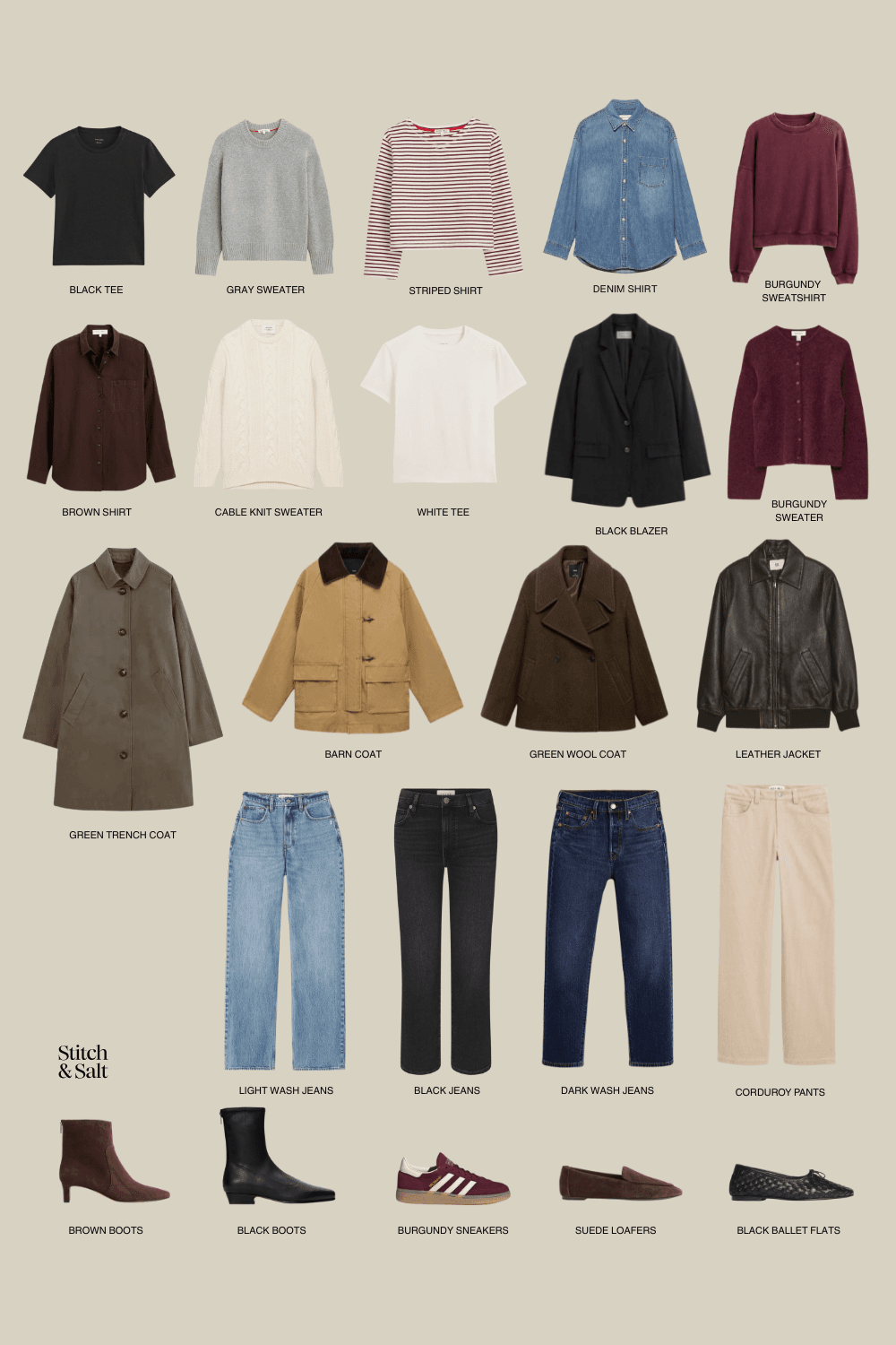 Fall Capsule Wardrobe 2025
