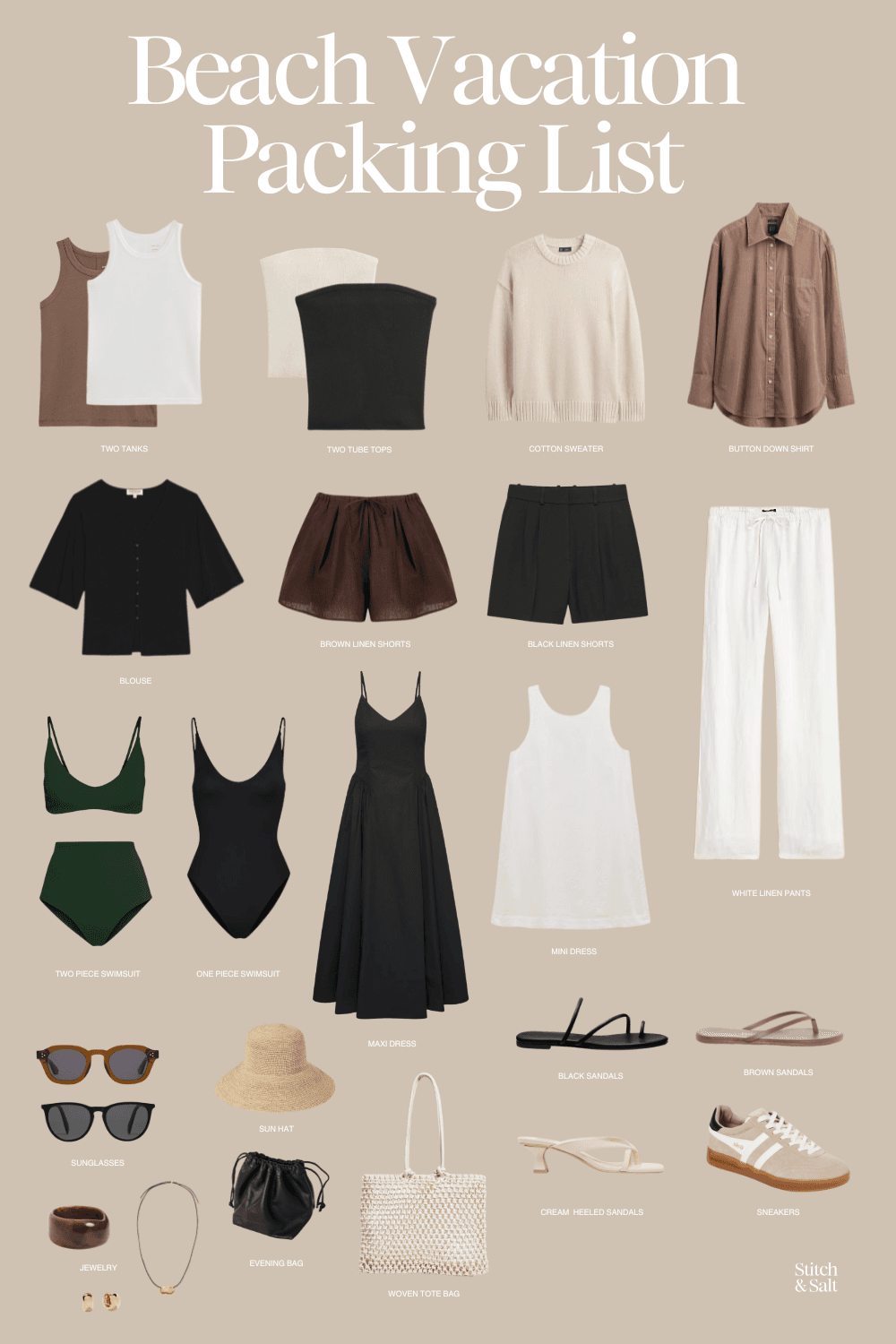 Beach Vacation Packing List