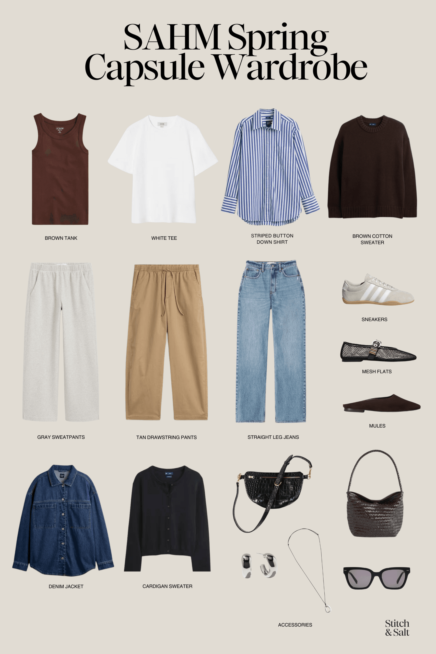 Stay-At-Home Mom Spring Capsule Wardrobe