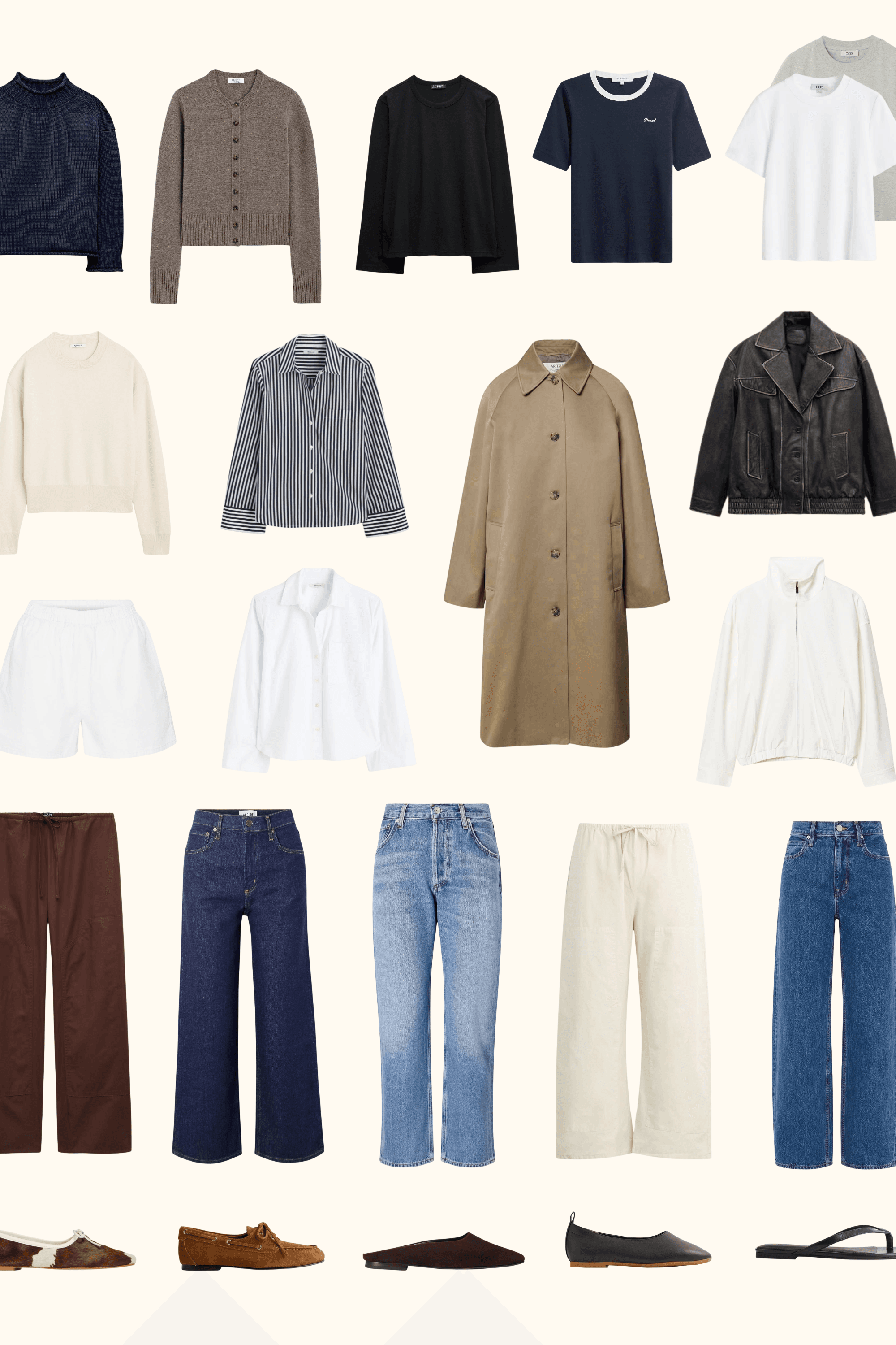 early fall capsule wardrobe