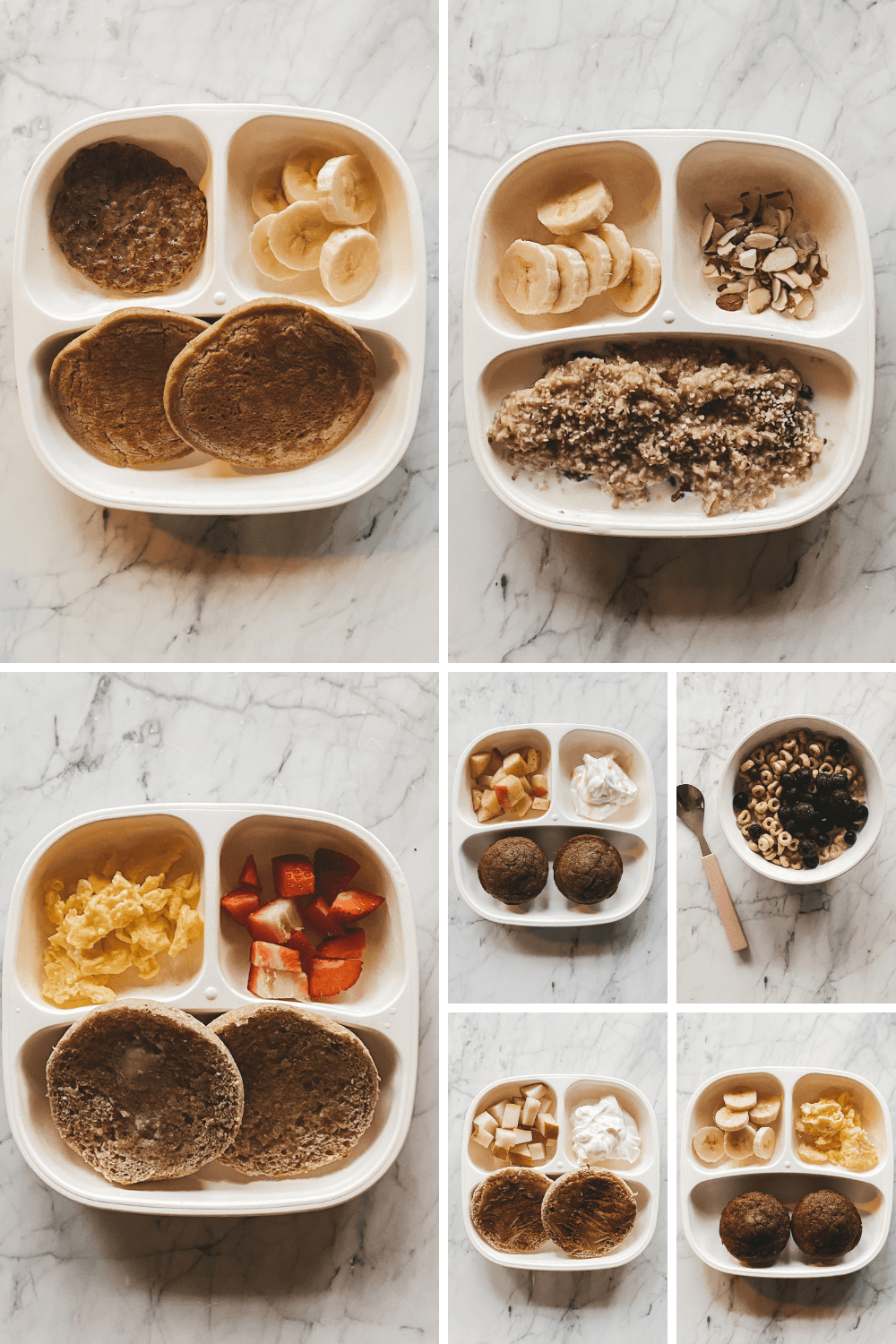 a gallery photo with pictures of kid's breakfast ideas