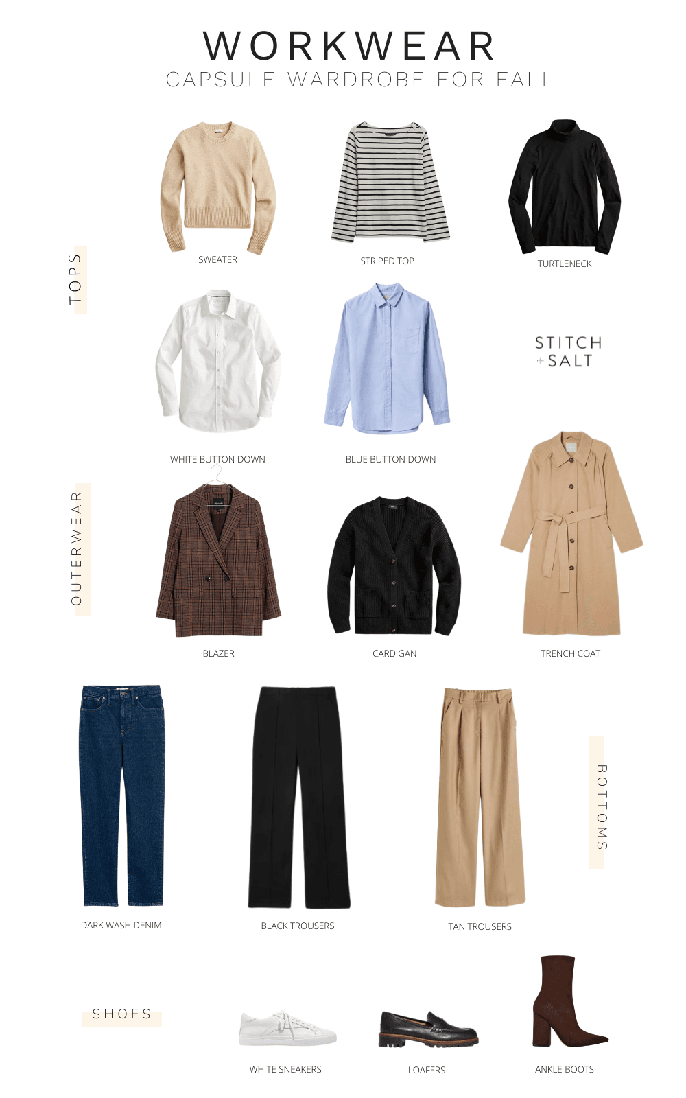 Workwear Capsule Wardrobe For Fall