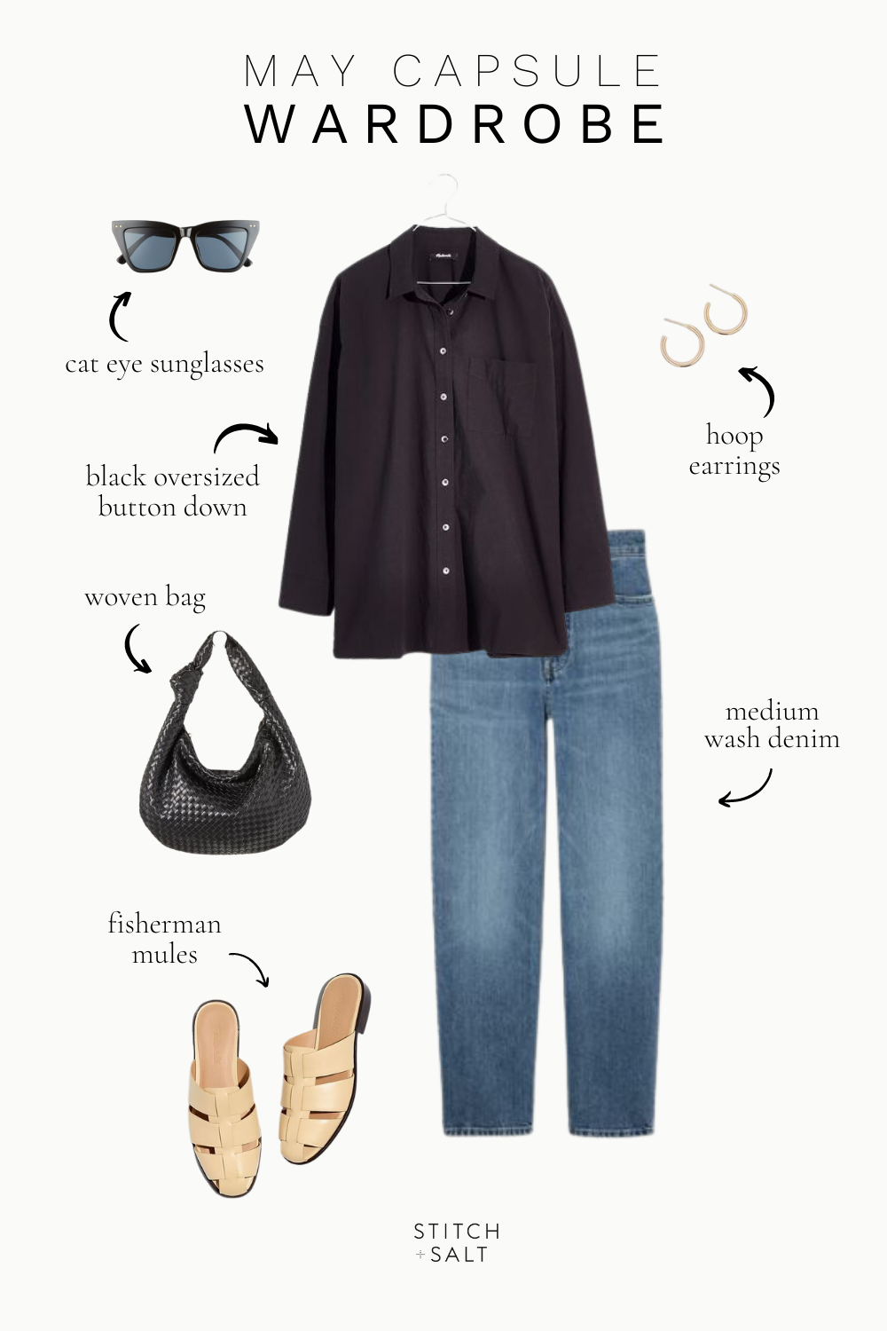 May Capsule Wardrobe + 30 Outfit Ideas - Stitch & Salt