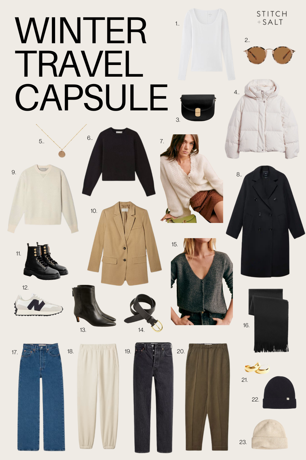 Casual Chic Spring Capsule Wardrobe + 17 Outfit Ideas - Stitch & Salt