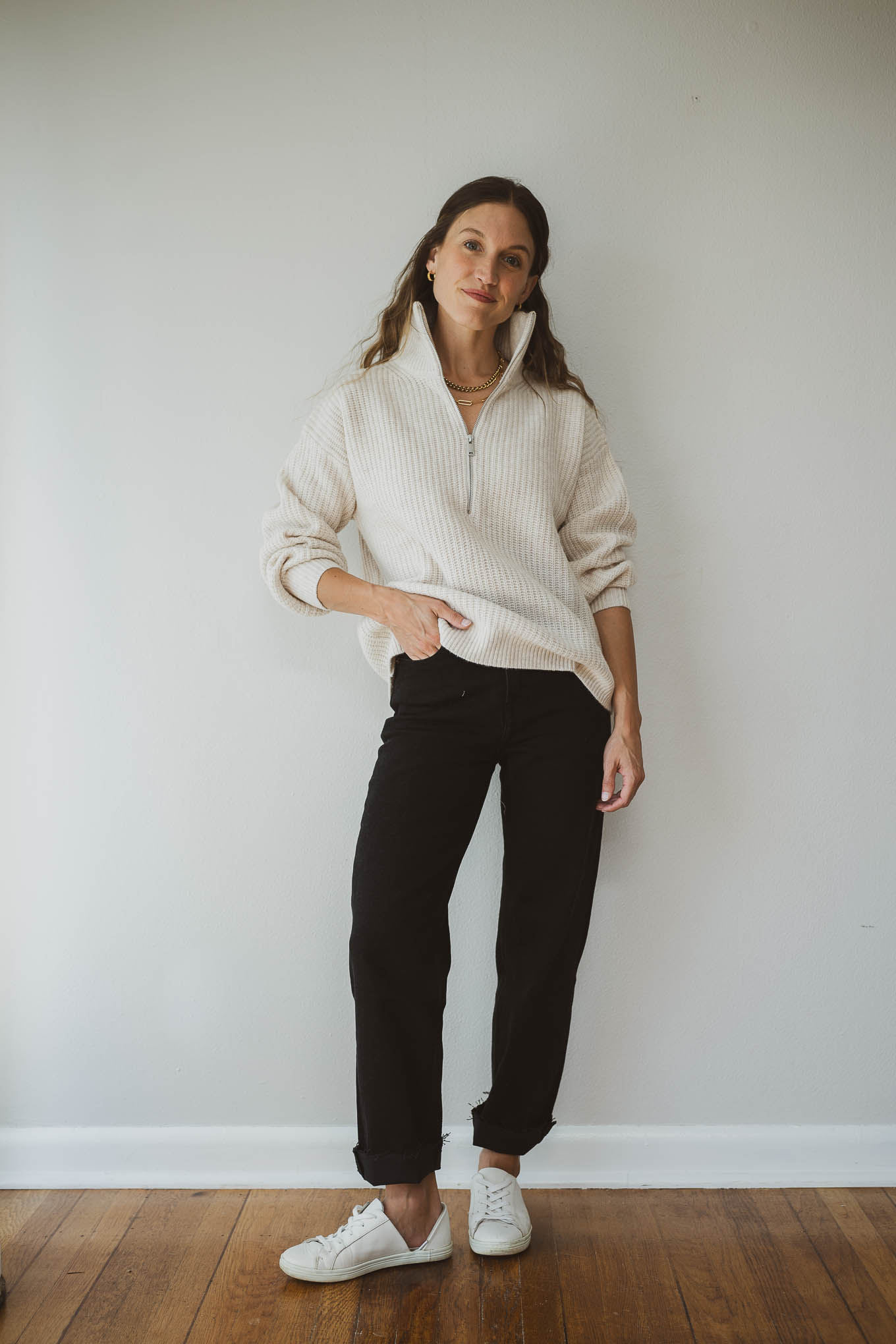 Jeans With Sweats Cut And Sew