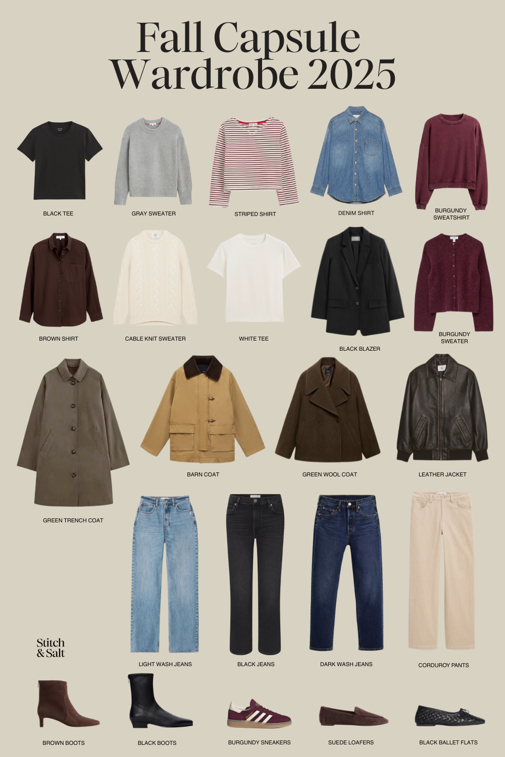 fall capsule wardrobe 2025