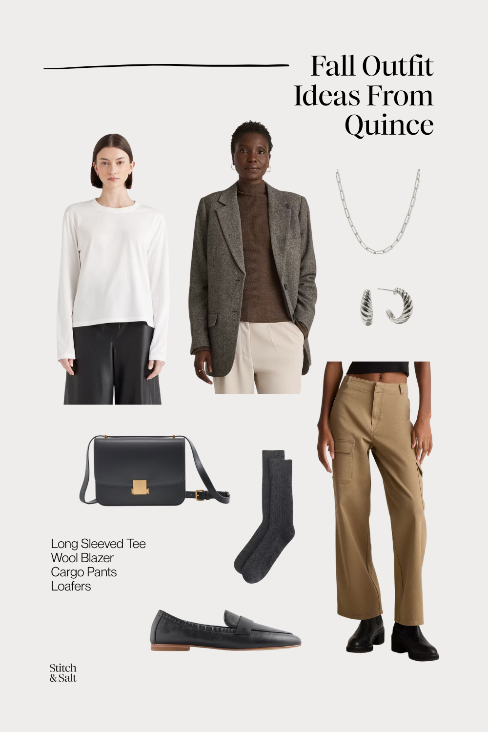 fall outfit ideas from Quince