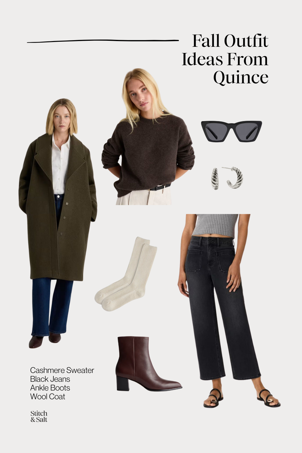 fall outfit ideas from Quince