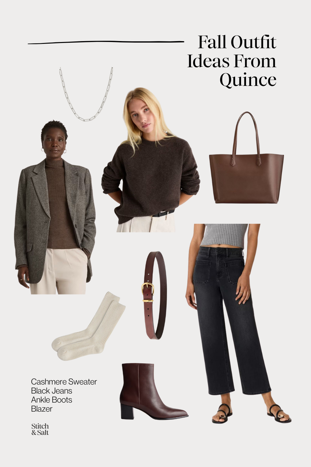 fall outfit ideas from Quince