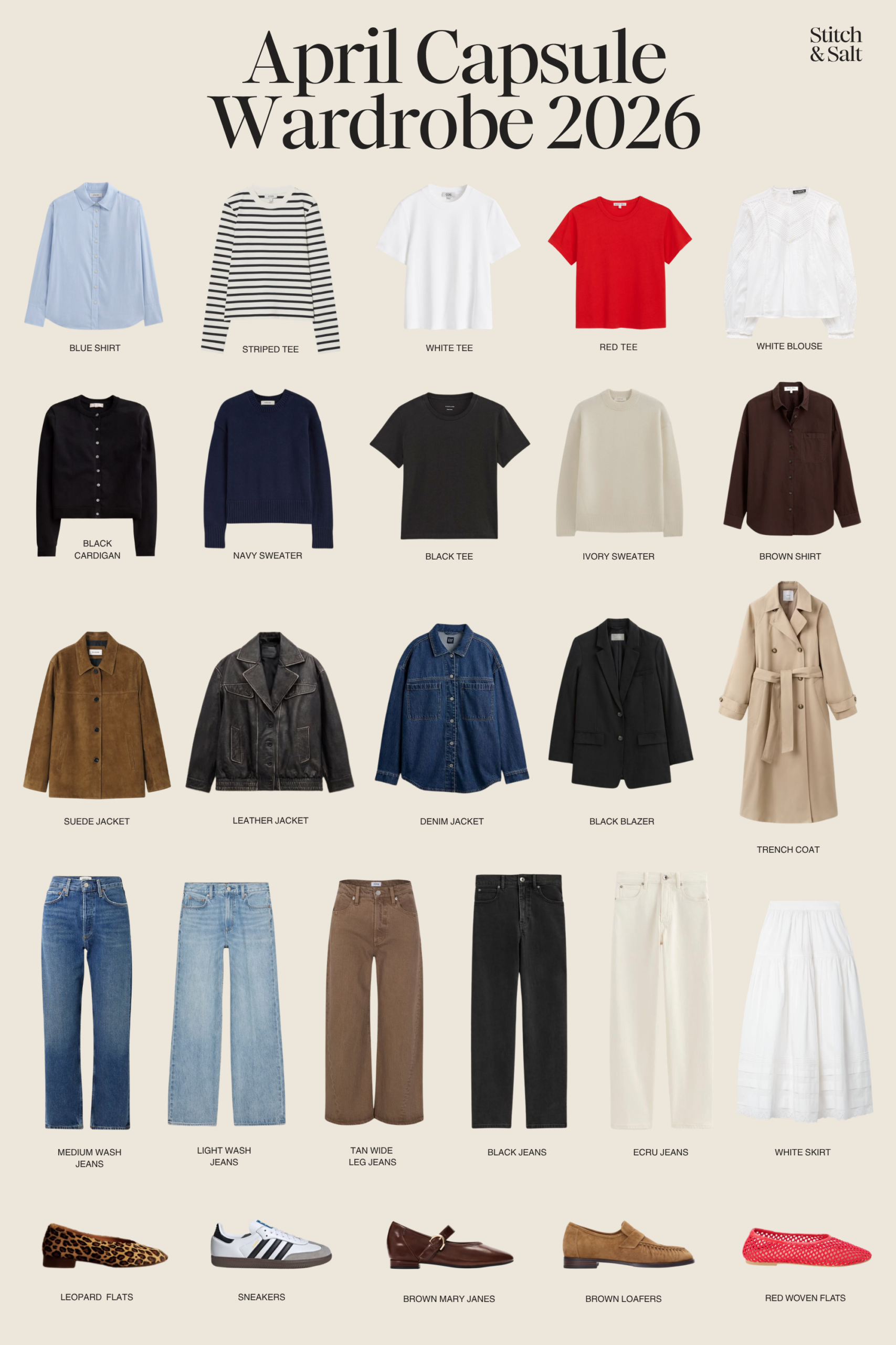 spring capsule wardrobe for april 2026