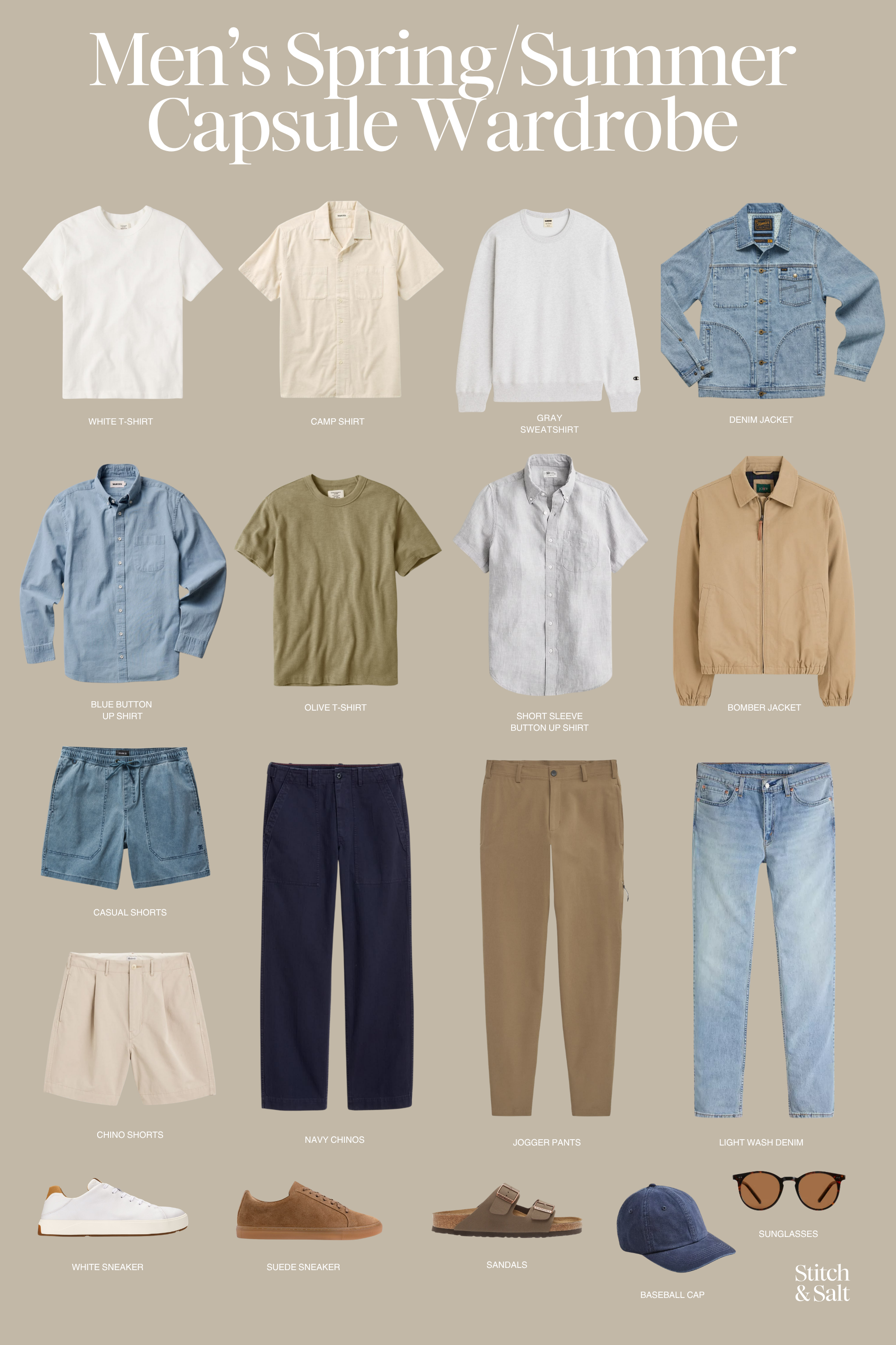 men's capsule wardrobe for spring and summer